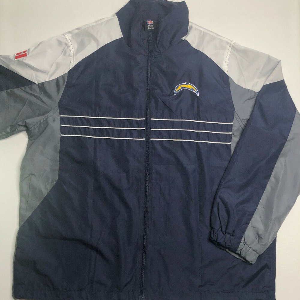 Los Angeles Chargers Zip Up Windbreaker Jacket L
